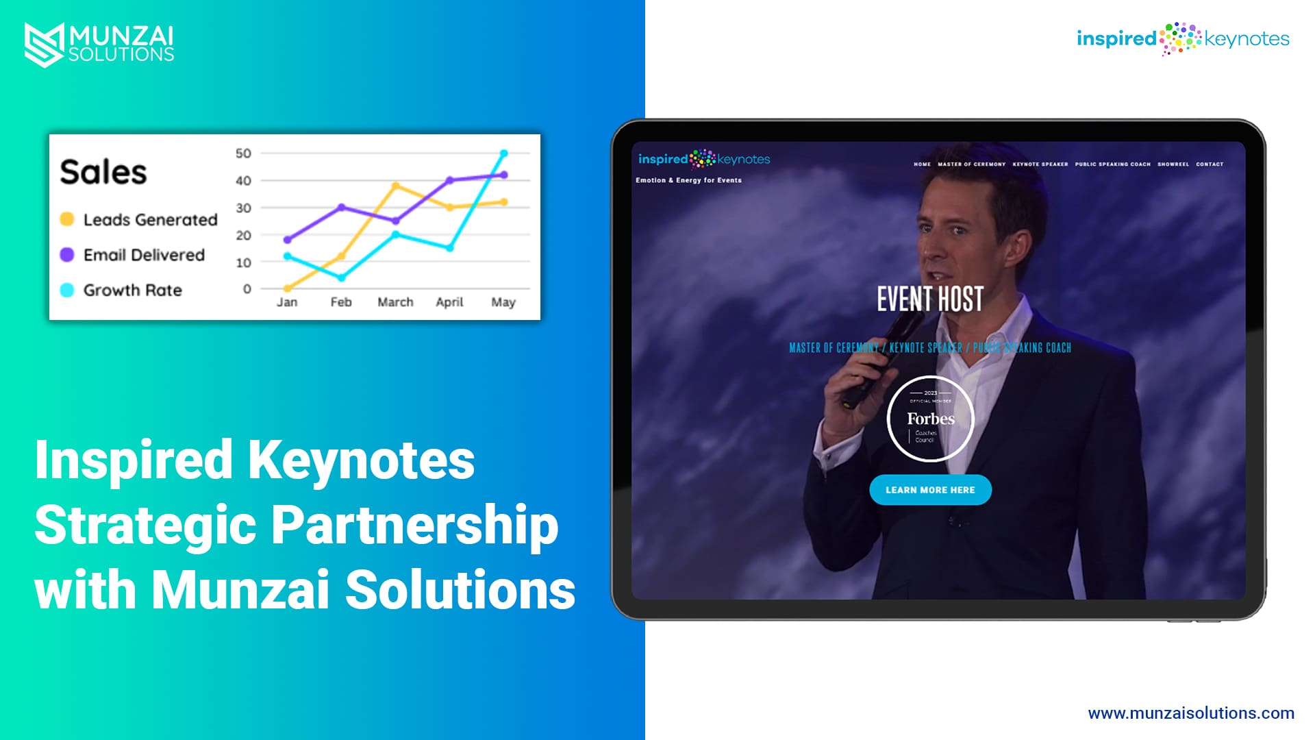 munzai solutions and inspired keynotes partnership