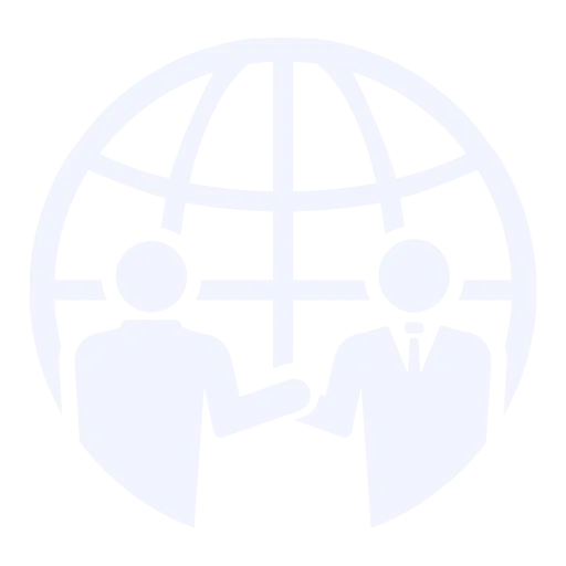 Global business handshake icon representing over 3 years of experience in the industry